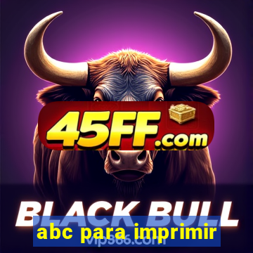 abc para imprimir